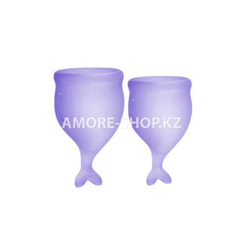 Набор менструальных чаш Satisfyer Feel secure Menstrual Cup (фиолетоый) 2
