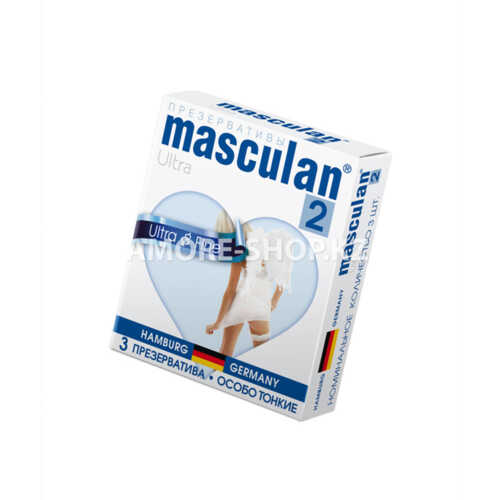 Презервативы Masculan Ultra 2,  3 шт.  Особо тонкие (Ultra Fine)  шт 1