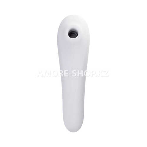 Вакуум-волновой бесконтактный стимулятор клитора Satisfyer Dual Pleasure, силикон, белый, 17,9 см. 3