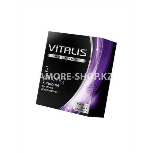 Презервативы "VITALIS" PREMIUM №3 strong - сверхпрочные (ширина 53mm) 1