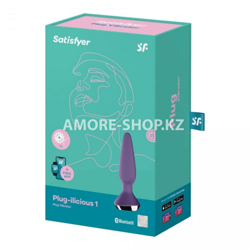 Анальная пробка с вибрацией Satisfyer Plug Ilicious 1 (Фиолетовый) 1