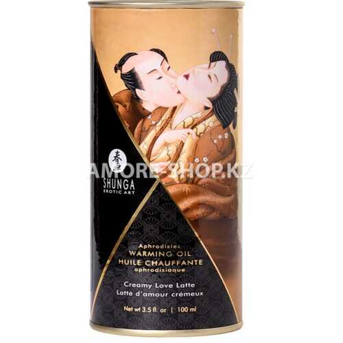 Масло для массажа Shunga Creamy Love Latte, разогревающее, с ароматом сливочного латте, 100 мл 6