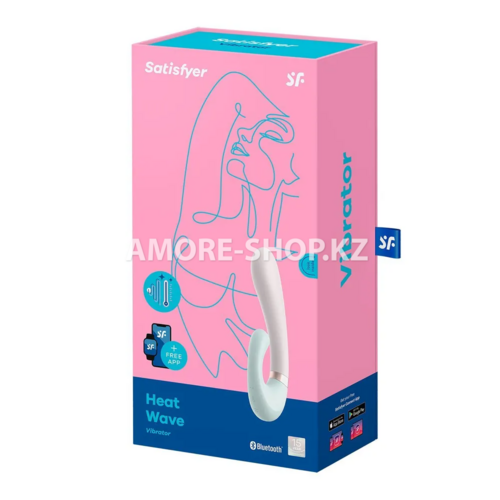 Смарт вибратор кролик с подогревом Satisfyer Heat Wave Connect App мятный 1