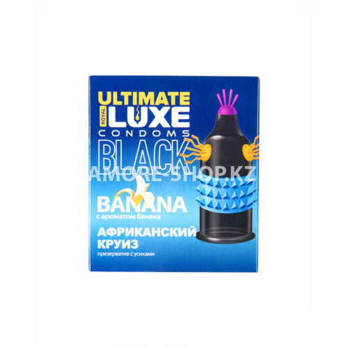 Презерватив Luxe Black Ultimate Африканский Круиз (банан) 1 штука 4