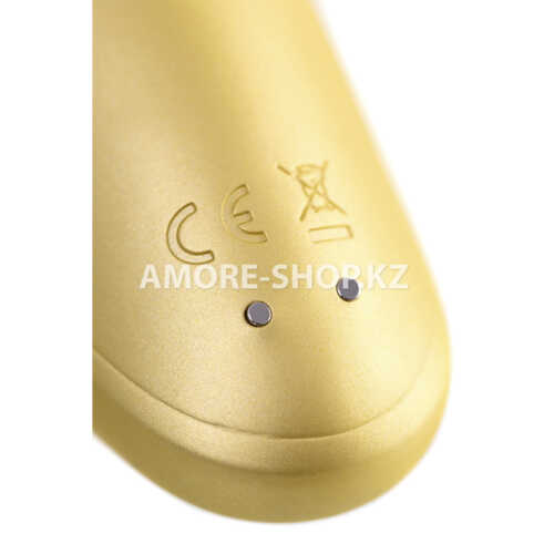 Вакуум-волновой бесконтактный стимулятор клитора Satisfyer Love Breeze, силикон, золотой, 9,5 см. 15
