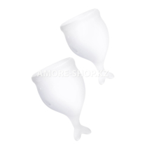 Набор менструальных чаш Satisfyer Feel secure Menstrual Cup (белый)
