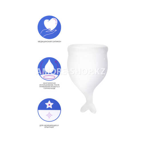 Набор менструальных чаш Satisfyer Feel secure Menstrual Cup (белый) 8