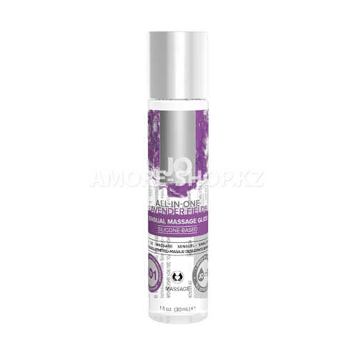 Массажный гель-лубрикант All-In-One Massage Glide Lavender с ароматом лаванды - 30 мл. 1