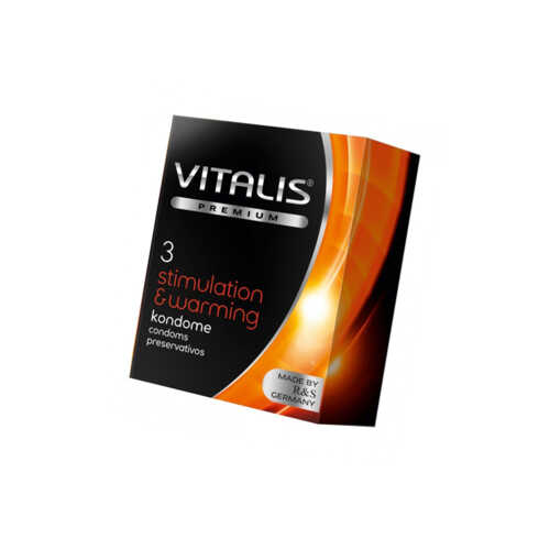 Презервативы "VITALIS" PREMIUM №3 stimulation & warming - с согревающим эффектом (ширина 53mm) 1