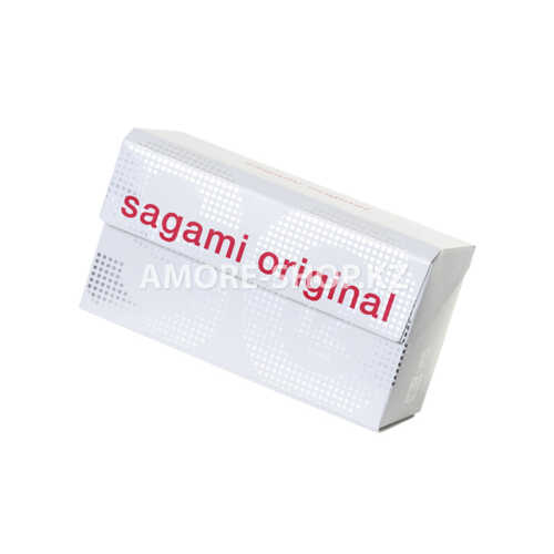 Презервативы Sagami, original 0.02, полиуретан, 19 см, 5,8 см, 12 шт. 1