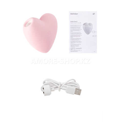 Вакуумный стимулятор Cutie Heart light Satisfyer розовый 10