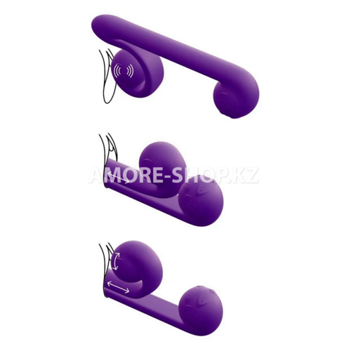 Вибромассажер для двойной стимуляции Snail Vibe фиолетовый 5