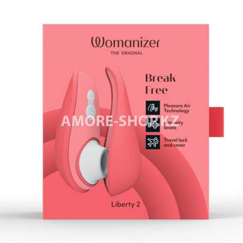 Бесконтактный клиторальный стимулятор Womanizer Liberty розовый 6