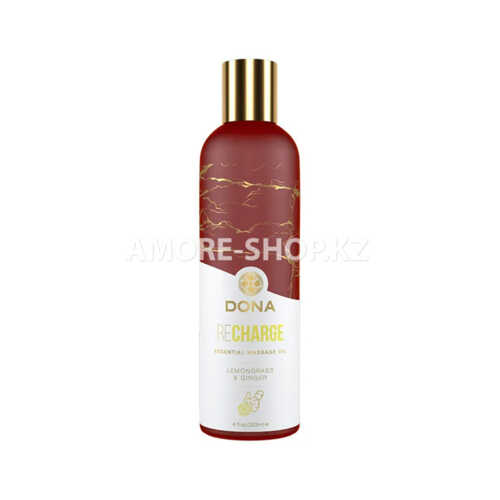 Эфирное массажное масло Dona с ароматом лемонграсса и имбиря - 120 мл 1