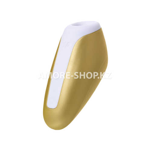Вакуум-волновой бесконтактный стимулятор клитора Satisfyer Love Breeze, силикон, золотой, 9,5 см. 2