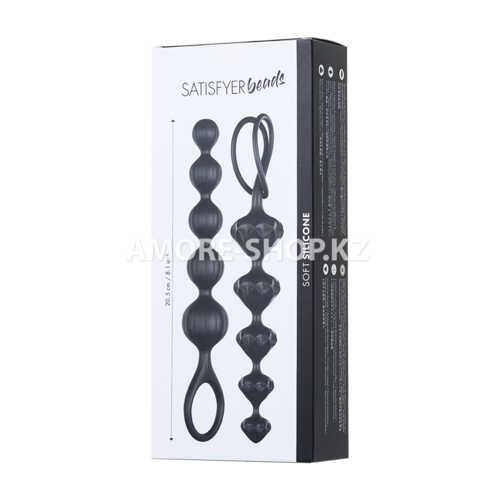 Набор анальных стимуляторов Satisfyer Love Beads black (2 шт) 8