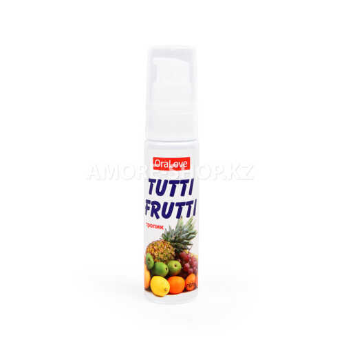 Съедобная гель-смазка TUTTI-FRUTTI для орального секса со вкусом экзотических фруктов 30г 2