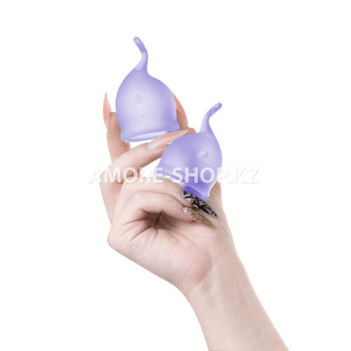 Набор менструальных чаш Satisfyer Feel secure Menstrual Cup (фиолетоый) 4