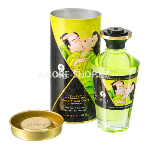 Масло для массажа Shunga Midnight Sorbet, разогревающее, с ароматом щербета, 100 мл 1