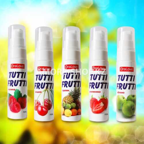 Съедобная гель-смазка TUTTI-FRUTTI для орального секса со вкусом вишни, 30 г 4