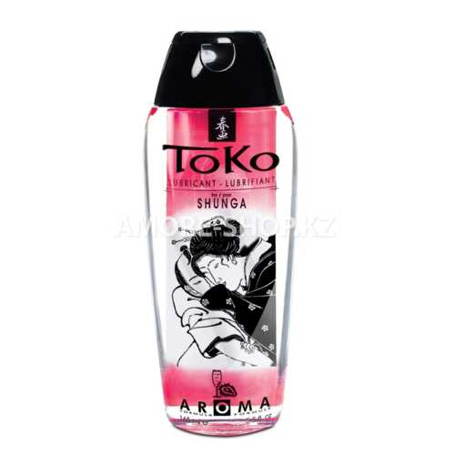 Лубрикант Shunga Toko Aroma на водной основе, со вкусом клубники и шампанского, 165 мл 4