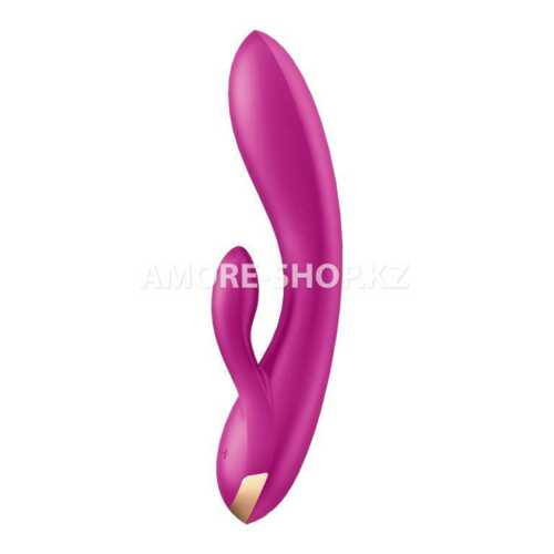 Вибратор с клиторальным стимулятором Satisfyer Double Flex Connect App лиловый 4