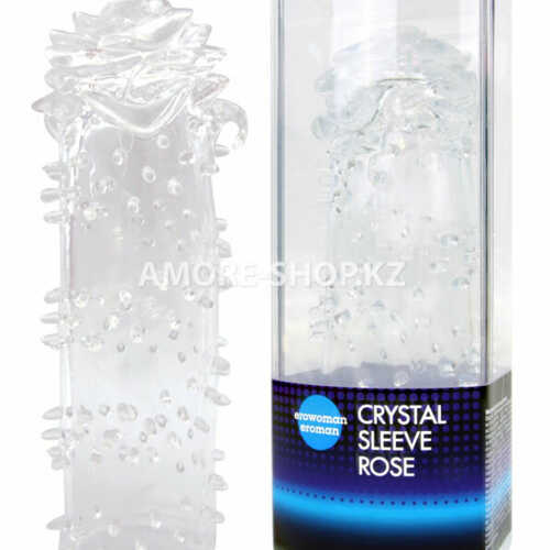 Насадка закрытая CRYSTAL SLEEVE ROSE в форме розы L - 145 мм, D - 33 мм арт. EE-10105 1