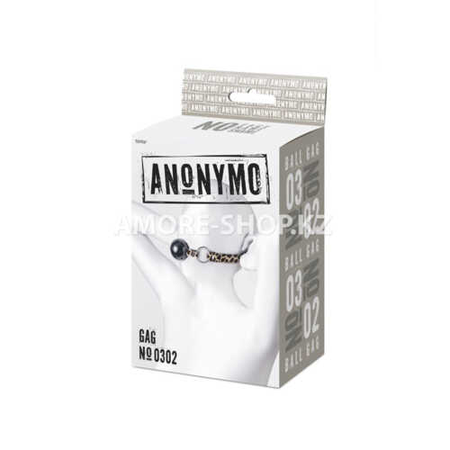 Кляп Anonymo #0302, ABS пластик, черный, 64 см 9