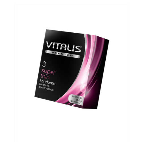 Презервативы ''VITALIS'' PREMIUM №3 super thin - супер тонкие (ширина 53mm) 1