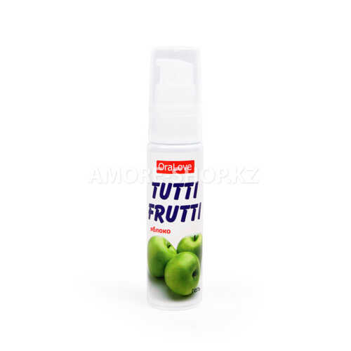 Съедобная гель-смазка TUTTI-FRUTTI для орального секса со вкусом яблока 30г 2