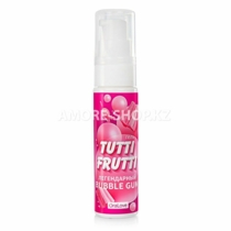 Съедобная гель-смазка TUTTI-FRUTTI для орального секса со вкусом бабл гам, 30 г,