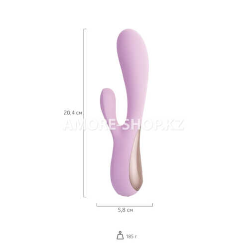 Нереалистичный вибратор Satisfyer Mono Flex, силикон, розовый, 20,4 см. 11