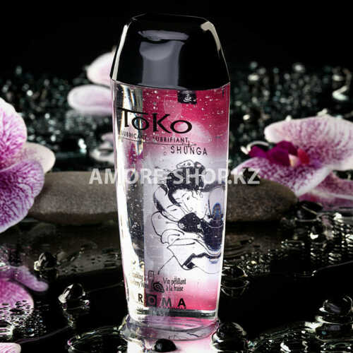 Лубрикант Shunga Toko Aroma на водной основе, со вкусом клубники и шампанского, 165 мл 6