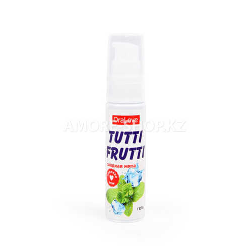 Съедобная гель-смазка TUTTI-FRUTTI для орального секса со вкусом сладкой мяты 30г 2