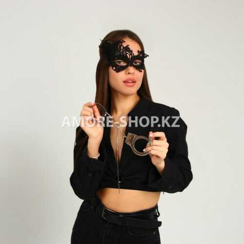 Карнавальный набор «Сладкое повиновение» наручники, маска 3