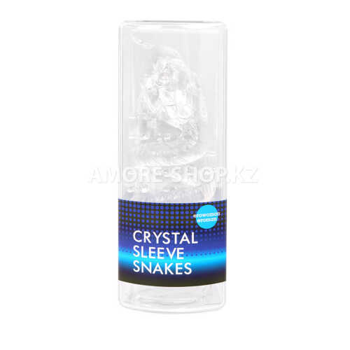 Насадка закрытая CRYSTAL SLEEVE SNAKES в форме змеи арт. EE-10104 2