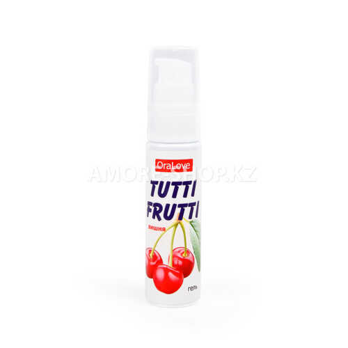 Съедобная гель-смазка TUTTI-FRUTTI для орального секса со вкусом вишни, 30 г 2