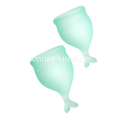 Набор менструальных чаш Satisfyer Feel secure Menstrual Cup (бирюзовый) 1