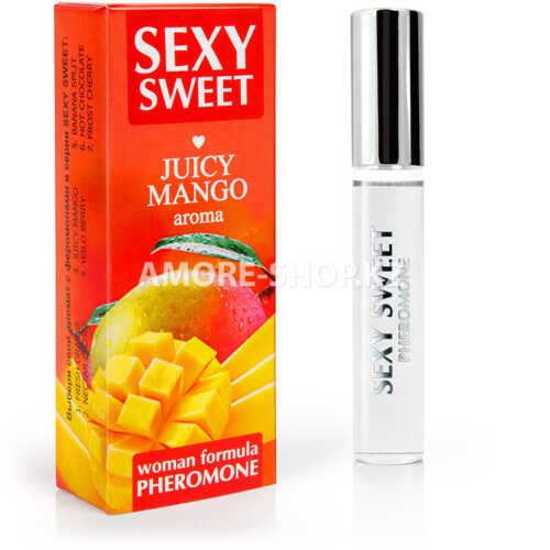 Парфюмированное средство для тела SEXY SWEET JUICY MANGO с феромонами 10 мл арт. LB-16123 1