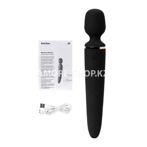 Универсальный вибромассажер Satisfyer Wand-er Woman (Black/Gold) 5