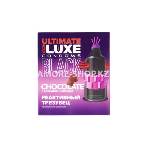Презерватив Luxe Black Ultimate Реактивный Трезубец (шоколад) 1 штука 4