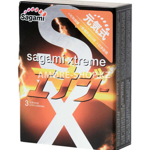 Презервативы латексные Sagami Xtreme Energy №3, 19 см 1