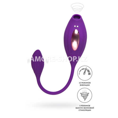 Вакуумный стимулятор клитора JOS Ginny, силикон, фиолетовый, 31 см 1