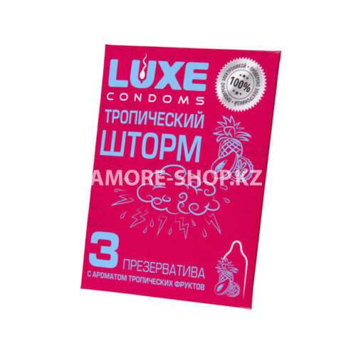 Презервативы Luxe Тропический Шторм (тропические Фрукты), гладкий, 3 штуки 1