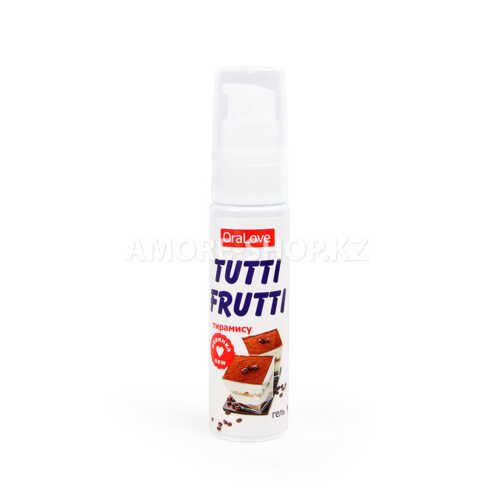 Съедобная гель-смазка TUTTI-FRUTTI для орального секса со вкусом тирамису 30г 2