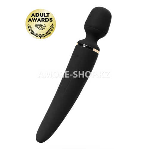 Универсальный вибромассажер Satisfyer Wand-er Woman (Black/Gold) 1