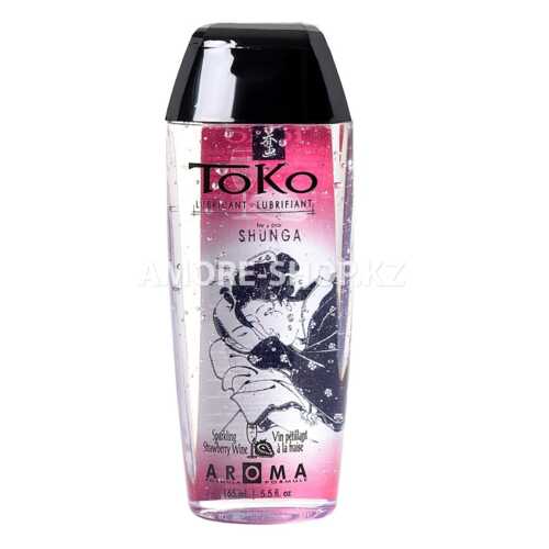 Лубрикант Shunga Toko Aroma на водной основе, со вкусом клубники и шампанского, 165 мл 2