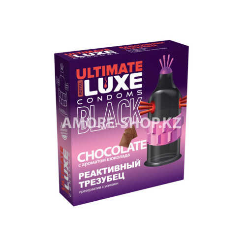 Презерватив Luxe Black Ultimate Реактивный Трезубец (шоколад) 1 штука 1