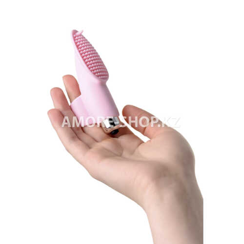 Вибронасадка на палец JOS TWITY для прелюдии, силикон, пудровая, 10,2 см 8