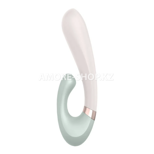 Смарт вибратор кролик с подогревом Satisfyer Heat Wave Connect App мятный 6